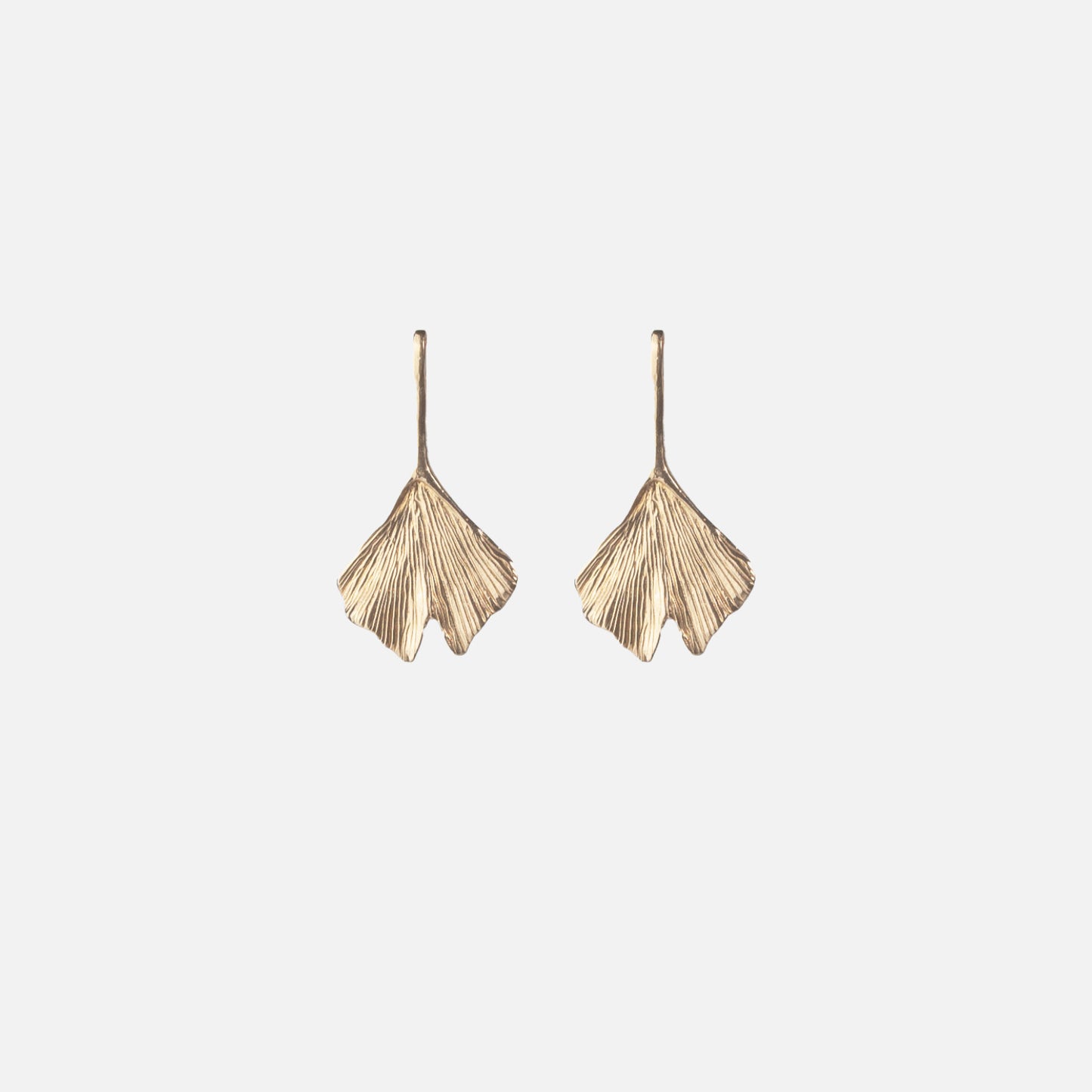 Ginkgo Biloba Leaf Earrings