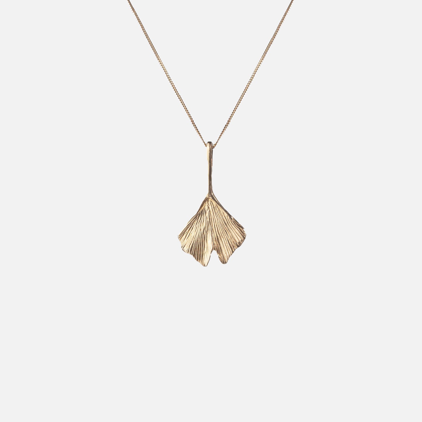 Ginkgo Biloba Leaf Necklace