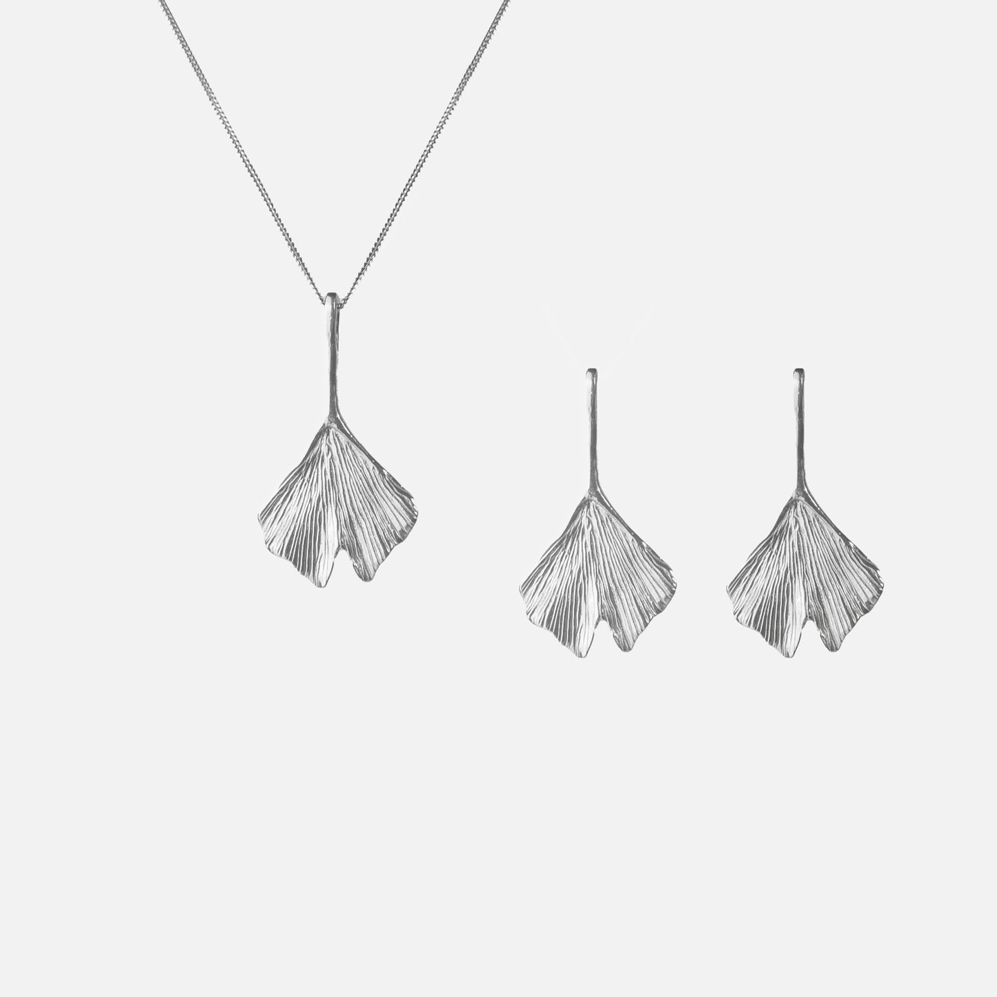 Ginkgo Biloba Leaf Earrings
