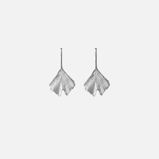 Ginkgo Biloba Leaf Earrings